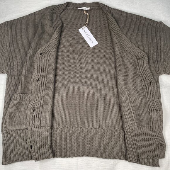 Neuflora Oversized Cardigan Button Front Relaxed Fall Layering Sweater Women’s S - Picture 7 of 16